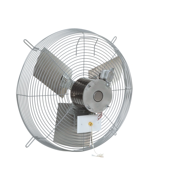 Exhaust Fan, 20" TEAO Motor, 120V, Wire Guard, 1/4HP, 3-Speed, Gray